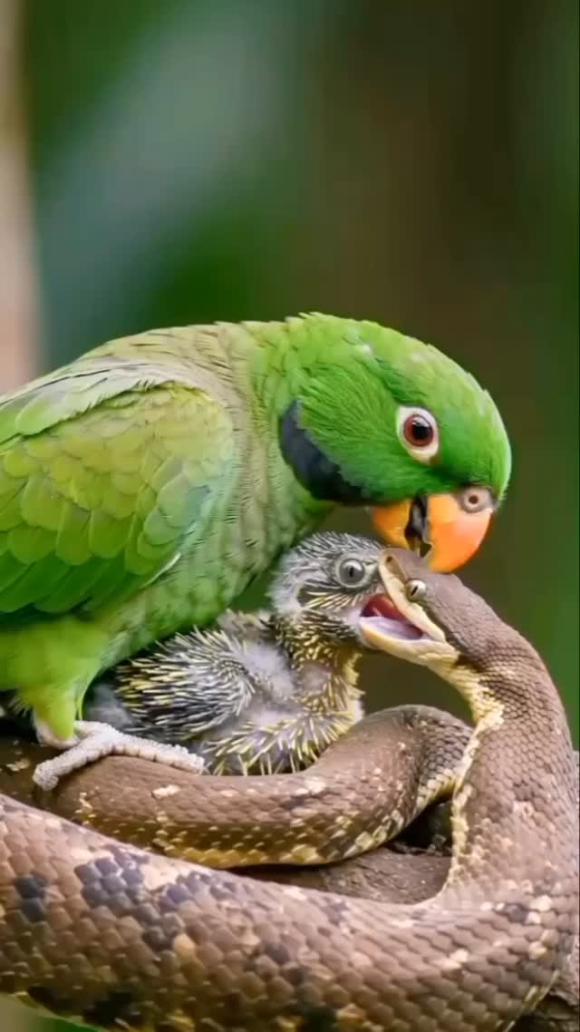 🦜 Valentía en vuelo: la cotorra defiende su hogar
En lo alto de los árboles, una madre cotorra muestra su coraje:
• Se enfrenta a intrusos para proteger a sus crías, demostrando un instinto de supervivencia único.
• Su determinación mantiene el equilibrio del bosque al asegurar la próxima generación de estas aves esenciales.
• Al igual que las serpientes, las cotorras son piezas clave en la red ecológica:
– Ayudan a dispersar semillas, favoreciendo la regeneración de la flora.
– Su protección del nido evita que depredadores descontrolen otras poblaciones.
🙌 Celebremos su espíritu guerrero y aprendamos de su ejemplo: defender nuestro entorno es tarea de todos.
#fundacionvivarium #preservandovidas #snake