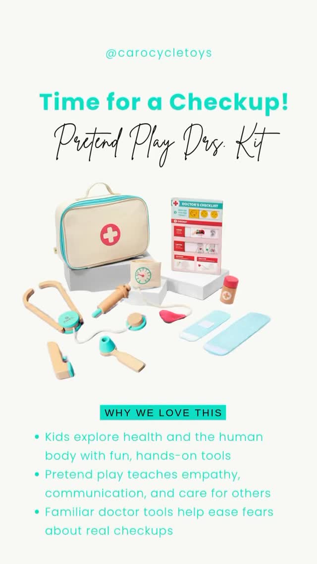 👩⚕️✨ Little doctors in training! ✨👨⚕️
Help your toddler build empathy, confidence, and bravery with the Pretend Play Doctor’s Kit 🩺💉 — complete with real-feel tools for big imaginations.
Why buy when you can rent the fun? 🙌
Perfect for ages 2+, this Montessori-inspired kit supports hands-on learning, pretend play, and sustainable living.
📦 Rent today and save 💚
#ToyRental #RentToys #ToySubscription #SustainablePlay #EcoFriendlyParenting #MinimalistParenting #MontessoriAtHome #MontessoriToys #MontessoriPlay #PretendPlay #ImaginativePlay #ToddlerToys #ToyRotation #LearningThroughPlay #PlayBasedLearning #OpenEndedPlay #SustainableToys #GreenParenting #MindfulParenting #ToySharing #EducationalToys #ConsciousParenting #SecondhandNotSecondBest #ReduceReusePlay #NonToxicToys #PlayWithPurpose #LessIsMoreParenting #RentPlayReturn #EcoFriendlyToys #MontessoriLife