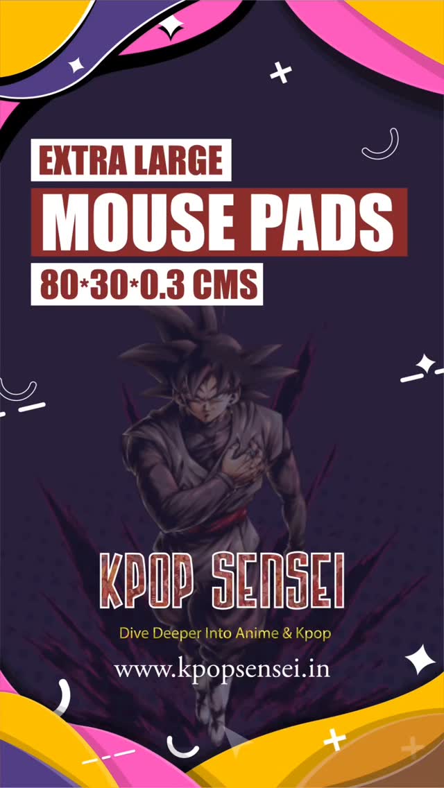 www.kpopsensei.in
Large Mouse Pads #anime #mousepad #dragonball