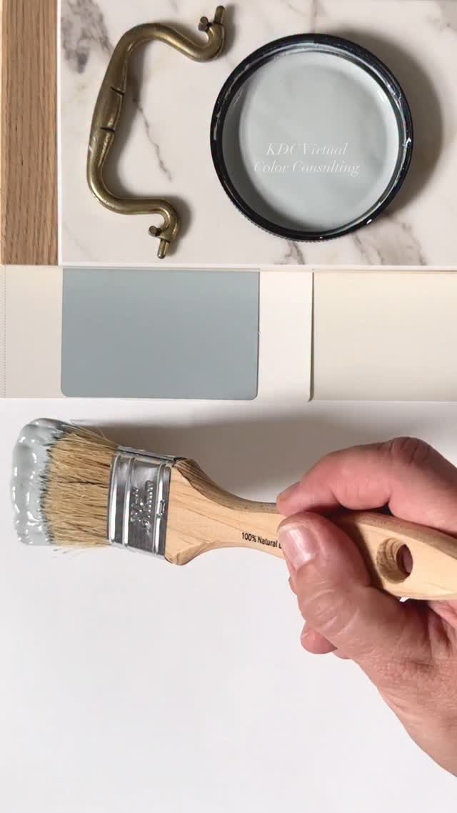 Cozy Cottage Kitchen 
The kitchen is my favorite room in the house so I couldn’t have been more excited when I was asked to put together a curated design board for a cozy cottage space.  Scroll down for my paint color picks!
CABINETS:  @benjaminmoore Mount Saint Anne.  A beautiful moody mixture of muted blue and green with a gray undertone.  This paint color has a beautiful sea glass quality and adds a hint of color but still looks grown up.
 
WALLS:  Benjamin Moore Ballet White.  An incredibly versatile off white with a mixture of warm cream, a hint of gray and the slightest green flash.
TRIM:  Benjamin Moore White Dove.  A soft off white with a slightly creamy undertone and a hint of gray.
How would I style these paint colors for a cozy but polished space? 
Comment COTTAGE and I will DM you a link to my free cottage design board with curated tile, fixtures, flooring and more.
Love home design? Don’t forget to like, follow and share so you never miss another paint color reel. 
#interiordesign #paintcolorconsultant #benjaminmoore #paintcolors #paintcolor #paintcolorinspiration #homedecor #interiorpaint #designinspiration #cottagedecor #kitchen