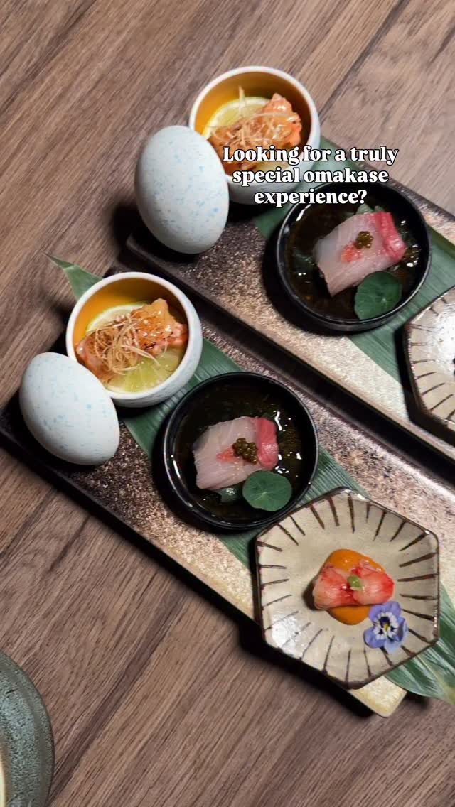 Experience Kentaro Omakase, our curated dinner set menu featuring chef’s premium selection. An intimate Japanese dining journey with attentive counter-side service & the finest ingredients. ✨