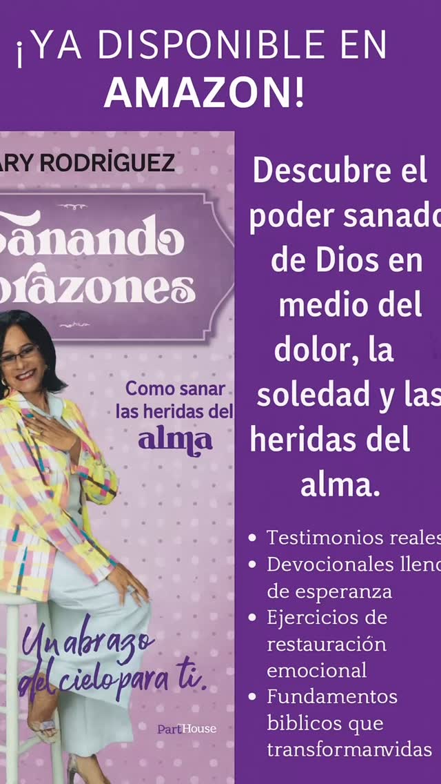 ✨¡Ya disponible en Amazon!✨
Mi libro Sanando Corazones es un testimonio de restauración, esperanza y el amor sanador de Dios.
Si has pasado por heridas emocionales, abandono o soledad, este libro es para ti.
💜 Descubre cómo sanar las heridas del alma y abrazar tu propósito divino.
📚 Búscalo en Amazon como Sanando Corazones - Mary Rodríguez
#SanandoCorazones #MaryRodríguez #Lanzamiento #LibroCristiano #RestauraciónEmocional #Fe #SanidadInterior #Amazon