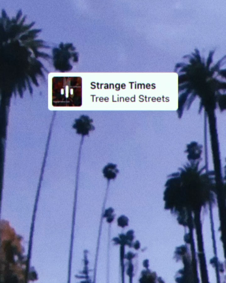 SOUND ON! 🎧 Stream Strange Times now! #treelinedstreets