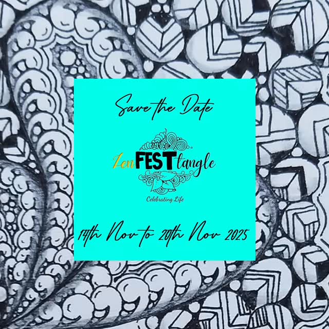 Happy to announce registrations for ZENfesttangle 6.0 are open!
Mark your calendars: 14th – 20th November 2025
This year’s theme: Zentangle and Silence
Fee: Remains the same. Only $100 for 7 fresh, innovative classes + recordings included (Link in bio)
In a world full of noise, chaos, and constant stimulation, this year’s theme invites us to embrace the power of silence. Through Zentangle, we’ll reconnect with stillness, presence, and mindful creativity. Let’s take time to tune out the chaos and tune into our art and ourselves.
Powered by the combined passion of Indian Certified Zentangle teachers! Register now!
https://www.paypal.com/ncp/payment/NGL9HFHTJPJ4C
($100, kindly use only Dollars as your default payment)
https://imjo.in/REJ4eV
(Rs. 7400)
#zentangle #zentangle_art #online #onlineworkshop #art #czt #certifiedzentangleteacher #silence #mindfulness #registernow #onlineevent