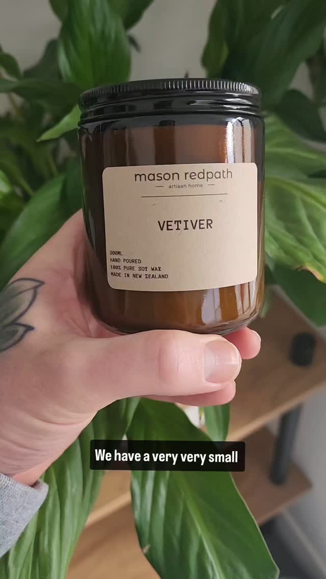Wee drop of Vetiver available now. We know a few of you have been waiting for this one. Jump in while they are still available @masonredpathhome 🕯