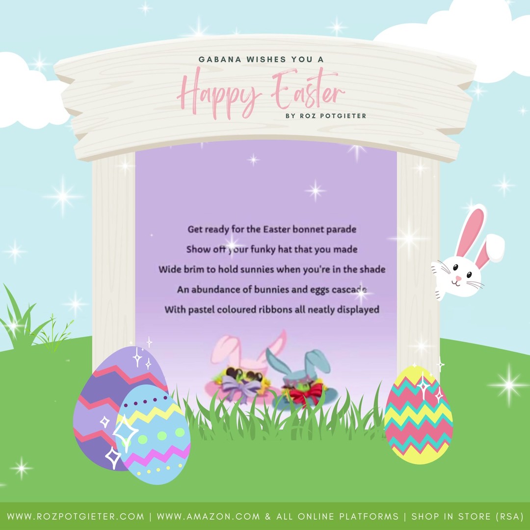 Who says chocolate eggs can be the only treats this Easter? Spoil your children with a colourful adventure to make their Easter weekend extra special.
"The purest and most thoughtful minds are those which love colour the most." ๐ ๐ฃ ๐
GabAna Wishes You a Happy Easter! - available in store & online.
www.rozpotgieter.com | www.amazon.com | & all online platforms
#rozpotgieter #GabAna #childrensbooks #author #Easter #authorsofinstagram #aussieauthor #booklover #bookworm #readersofinstagram #instadaily