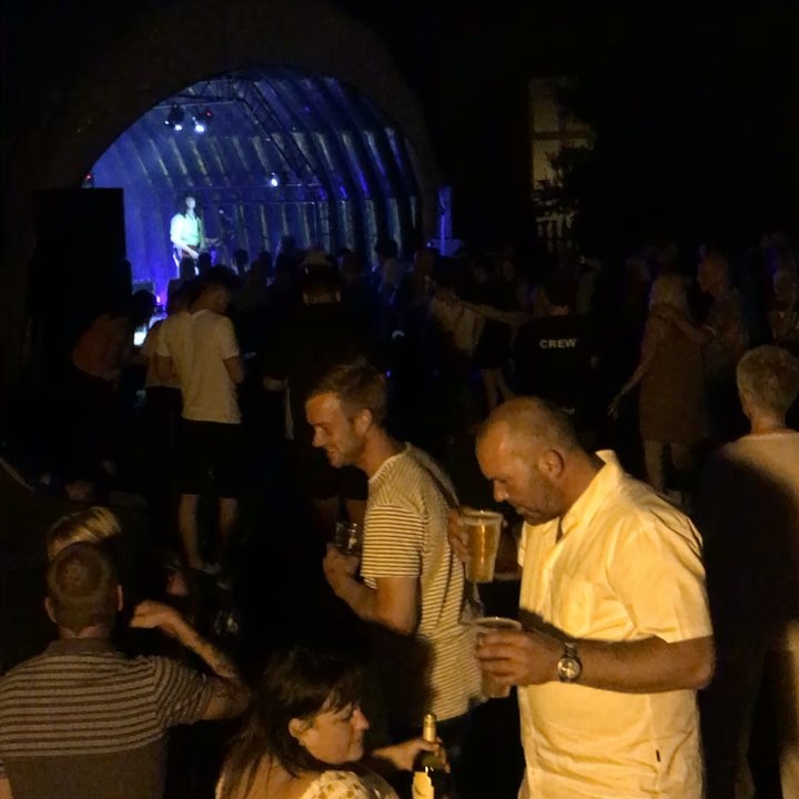 We had a great time this weekend providing full #p.a #lighting & #stage #hire #services Contacts us for more information about our great new 7mx7m #inflatable #stage!