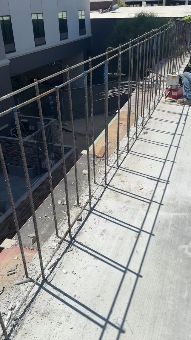 Final PT deck pour is being stressed today.
