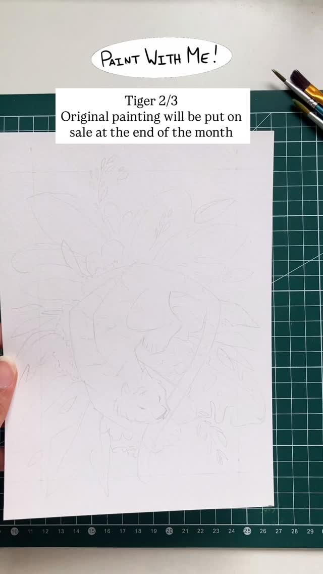 Tiger 2/3 ! 🐯 2min of art process, I hope we still have enough attention spans to enjoy these kind of content on social media haha! For people who still like that, well, enjoy :)
🗓️This piece is an A5 format and will be put on sale at the end of the month, I am currently thinking about the exact date and prices, I will let you know asap
I have done my 3 tigers so far, the série is complete. I will reveal the last one soon !
__________________________________
#thewomenwhodraw #illustratrice #illustratricefrancaise #gouachepaintings #gouacheartist #procreateartwork #procreateillustration #tiger #jungle #childrenart #kidlitillustration #visiblewomen #artprocessvideo