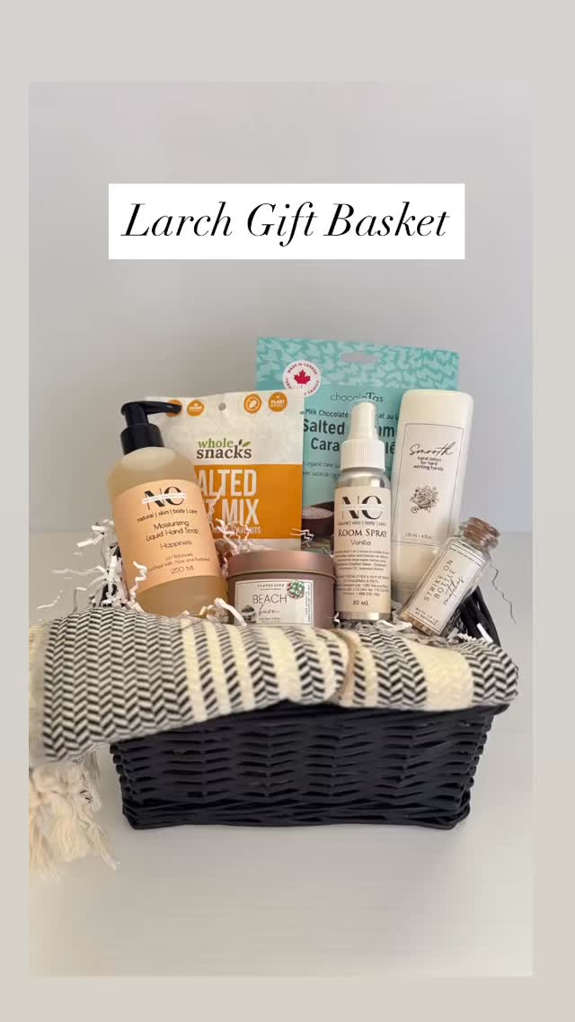 Introducing the revised Larch Gift Basket.
Thoughtful, cozy, and filled with locally sourced BC products. Perfect for housewarmings, closings, or thank-yous.
This basket includes touches of comfort and luxury. From soft Turkish cotton to soothing bath & body essentials, a candle with matches, and a sweet treat from @chocola_tas
Curated with care in Abbotsford, BC.
#GiftBasket #ArtisanGifts #LocalLove #FraserValley #BritishColumbiaMade #HousewarmingGift #ThankYouGift