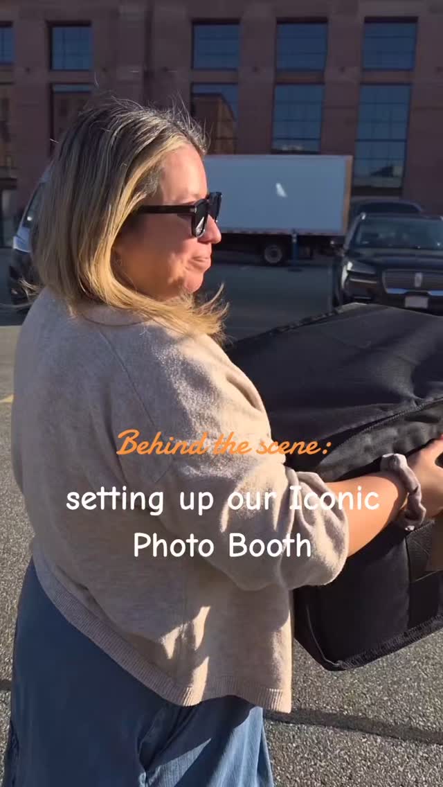 BTS: setting up our vintage booth - Iconic Photo Booth. A big thank you to @jennapalek @sowapowerstation @alyson_morgan for having us today. #vintagebooth #brands #barretobrunch #bubblyandbitesboston #boston