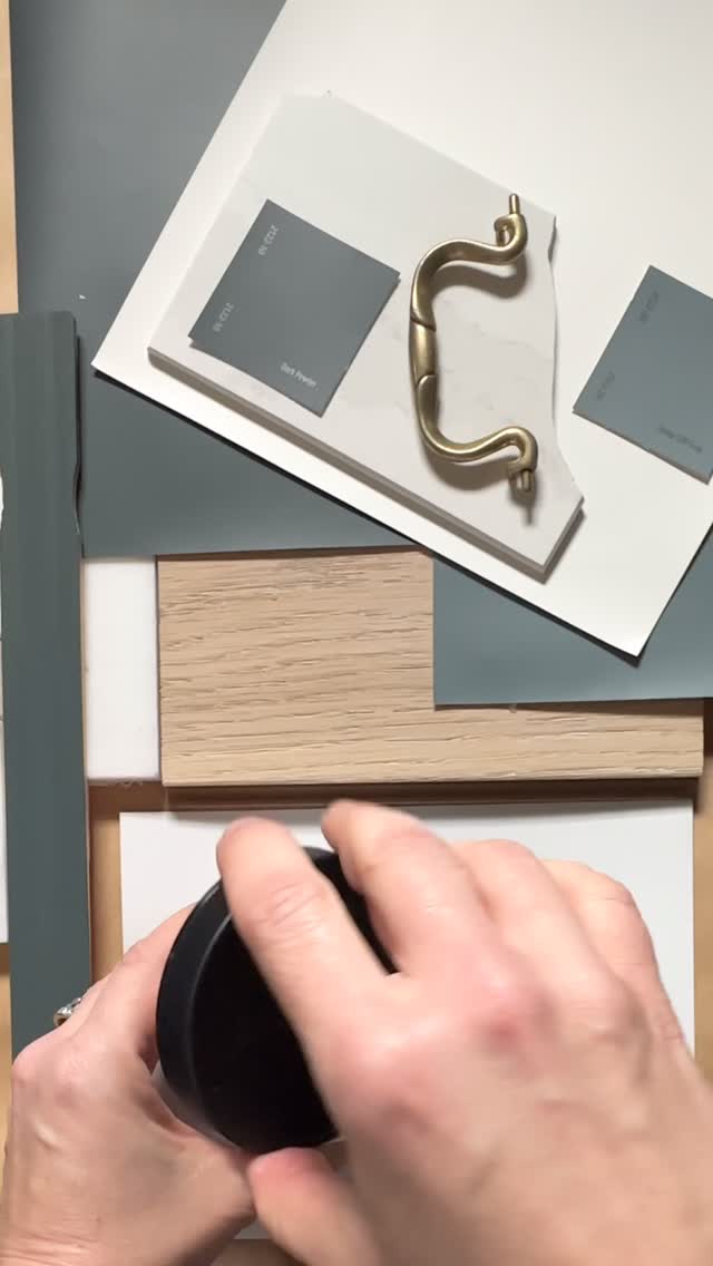 Moody cabinet paint color pick!
@benjaminmoore Dark Pewter.  It’s deep, rich, heavy on the gray with a hint of green.  It looks stunning on kitchen cabinets, bathroom vanities, or on the walls for a dramatic but cozy space. 
Pair with light to medium woods like pine, oak, maple or walnut, marble tile or counters, and brass hardware. 
For trim, doors or woodwork use a soft white like Benjamin Moore White Dove or Steam.
How would I style Dark Pewter on kitchen cabinets? 
Comment LINK and I will DM you my free design board with curated hardware, lighting and decor picks.
For more Benjamin Moore colors don’t forget to follow along, like and share your favorites! 
 
#interiordesigns #paintcolorinspiration #designinspiration #kitchendesign #paintcolor #paintcolors #benjaminmoore #homedecor #interiorpaint