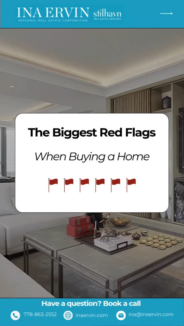 Reposted @inaervinrealestate 🚩 Homebuying? Watch out for these red flags! 🏡 From hidden repairs to bad neighborhoods, the wrong move can cost you big. But don’t worry—Ina Ervin has your back! 💪 With expert guidance, you'll dodge the pitfalls and find your dream home stress-free. 🗝️✨
Let’s make your next move your best move! 🏠 inaervin.com
#HomeBuyingTips #RealEstateHelp #happybuyers #inaervinrealestate #findyourhavn @stilhavn #northvan #northvancouver #homebuyers #findyourdreamhome #lovewherelive #community #realestate #realtor #realestateagent #househunting #dreamhome #newhome #house #homesweethome #realestateinvesting #luxuryhomes