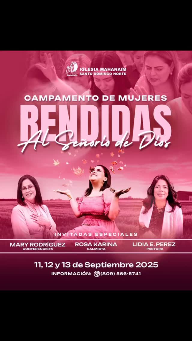 Familia de República Dominicana 🇩🇴ahí estaremos🇩🇴Cuando una mujer se rinde a Dios, su vida se levanta con propósito. Este campamento es un altar de entrega, sanidad y restauración.” 💜#sanandocorazones #fe #esperanza #sanacioninterior