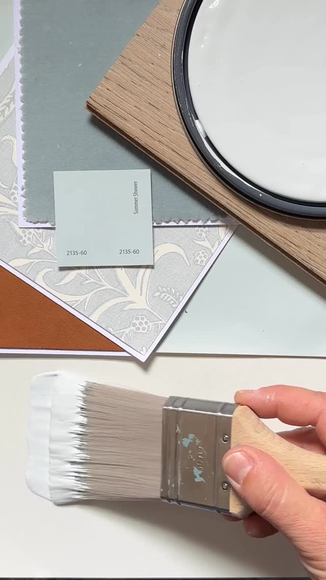 A breezy coastal paint color
If you’re looking for that airy, light and cheerful wall paint color try @benjaminmoore Summer Shower.  This soft shade of blue has a touch of green which keeps it from feeling cold.  It has just enough gray to soften but not enough to take away from its crisp and breezy feel. 
For woodwork pair with Benjamin Moore Steam for a clean contrast that won’t feel cold or stark.  Accent with navy, light woods and brass hardware.
How would I style Summer Shower for a comfortable coastal living room?
Comment SUMMER and I will DM you my FREE design board with curated furniture, decor and more - all with easy to shop links from your favorite brands.
For more Benjamin Moore colors don’t forget to follow along, like and share your favorites! I create new reels weekly.  Plus keep an eye on my Stories for mood boards and blog post announcements.
 
#interiordesign #interiorpaint #homedecor #paintcolorinspiration #paintcolor #paintcolors #benjaminmoore #coastalstyle #paintcolorconsultant