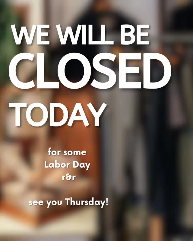 Closed for the holiday! Thanks for a great weekend š«¶š¼