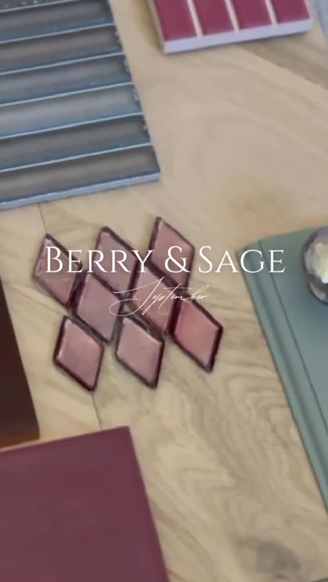 Cool dewy mornings and warm sunny days mark the transition from summer to autumn. Inspired by this season of change- and the vibrant flavors of early fall: berry and sage, the juxtaposition of these cool and warm colors are the basis for this month’s flat lay feature. This sweet combo is ideal for a kitchen in a country cottage or farmhouse— as well as a powder room or even a guest bedroom.
#riinteriordesigner
#berryandsage
#interiordesign