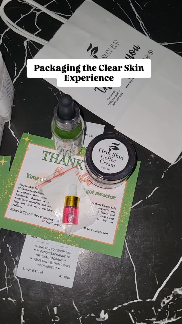 Fi di gurls dem weh luv clear skin!
Dem produks ere fade dawk spots an evn out kumplekshan.
If yuh waan clear up yuh skin, tap di link or mehshige mi.
#foryouskinbar #jamaicanskincare #clearskinjourney #naturalglow #melaninskincare #hyperpigmentationtreatment #darkspotcorrector