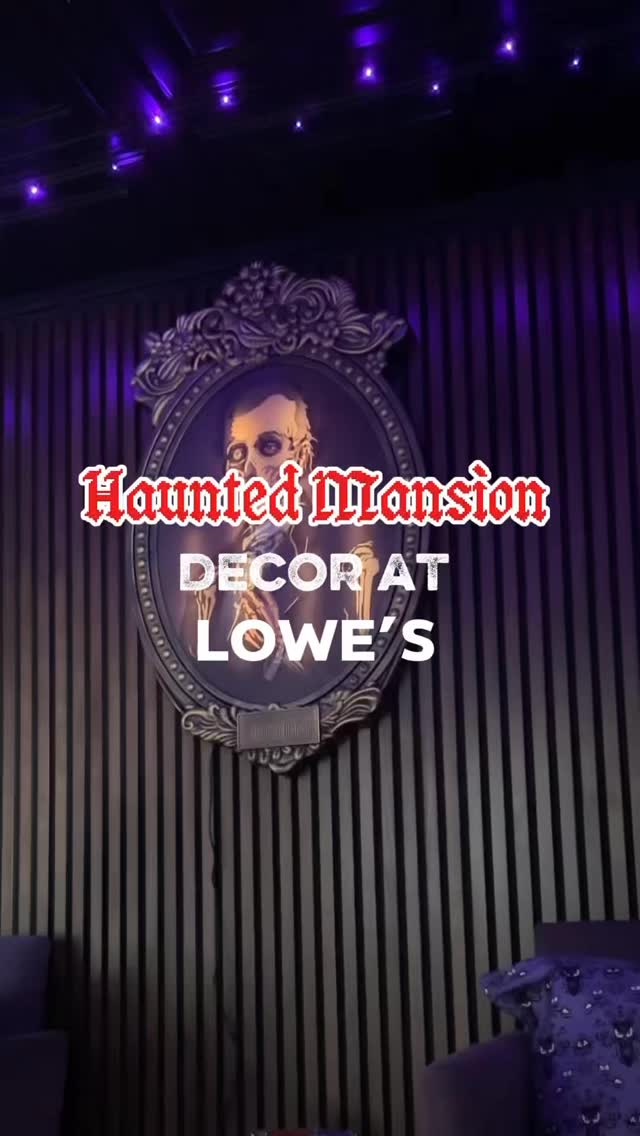 We are slowly transforming our salon space into Disneys Haunted Mansion inspired theme. We went to our local Lowe’s but unfortunately only had the Master Gracey portrait that was part of the 2025 Haunted Mansion collection. We were happy with the purchase and it makes a great addition to the wall. 💜💜💜
#disneyhauntedmansion #disneyhauntedhalloween #hauntedmansion #hauntedmansiondecor #disneyhomedecor #disneyhalloween #loweshomeimprovement #lowes #thetabinistas #disneymerch