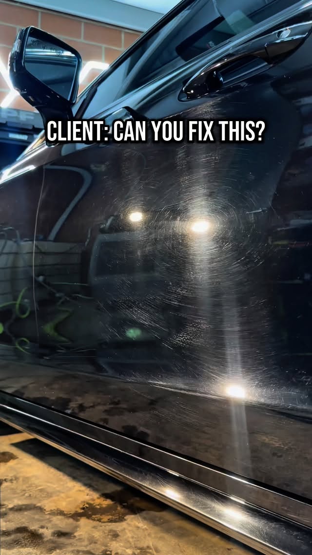 Results at the end 😮💨
.
Does your paint look like this? This client came in asking us if we could correct his paint for him.😳
.
He opted in for our 2 step paint correction & ceramic coating. Making sure we not only clean up their paint, but also add a layer of protection afterwards!🔥
.
If your looking to restore your paint or even protect it, message us today! We’re always here for your auto care needs! 🤝