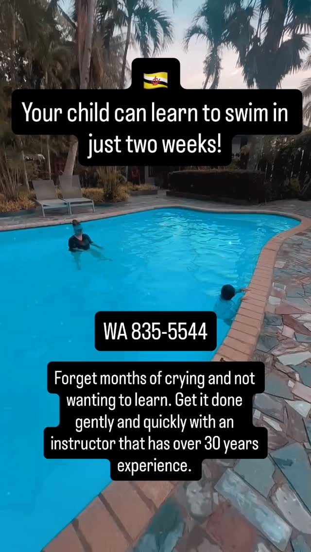 Fast results for your child so they can enjoy the water safely now. Forget about instructors that want your child to be in lessons for months or years. Learning to swim isn’t that difficult.
WA 835-5544 for information.
#swimtosafety #swimtosafetybyselena #momhacksthatmatter #preschoolswimming #toddlerswimming #bruneiswimming