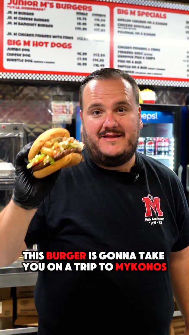 Big M takes a trip to Greece ๐ฌ๐ท๐ Our Greek burger is stacked with feta, tzatziki, and fries to make you feel the flavour of the islands
#bigm #pickeringfood #pickeringfoodie #viralfood #greekburger #greekfries #burgerlover #durhamregion #delicious