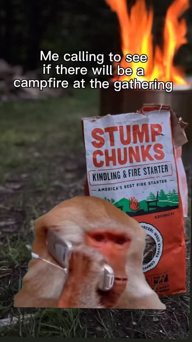 If you’re having a campfire, we’re in! 🔥
We’ll bring the StumpChunks 😎
#campfire #firestarter