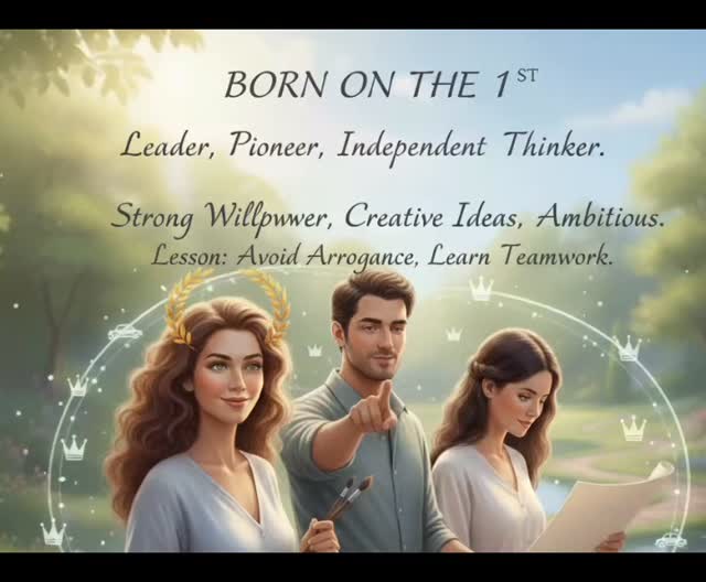 Birthdate - Part 1
Unveil the hidden message in your birthday part 1
1,2,3,4,5
stay tuned for other parts🙏
share with your friends 🤗
#birthdate #numbers #birthdayfun