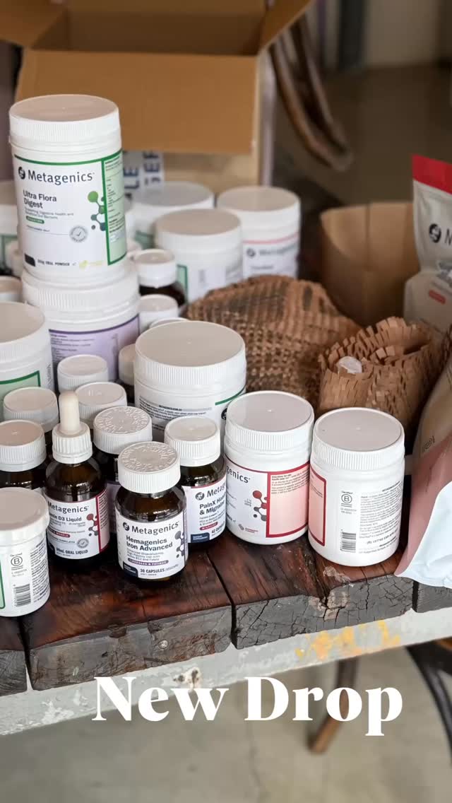 The Metagenics shipment has landed! Swing by to grab yours, it’s ready for pickup!