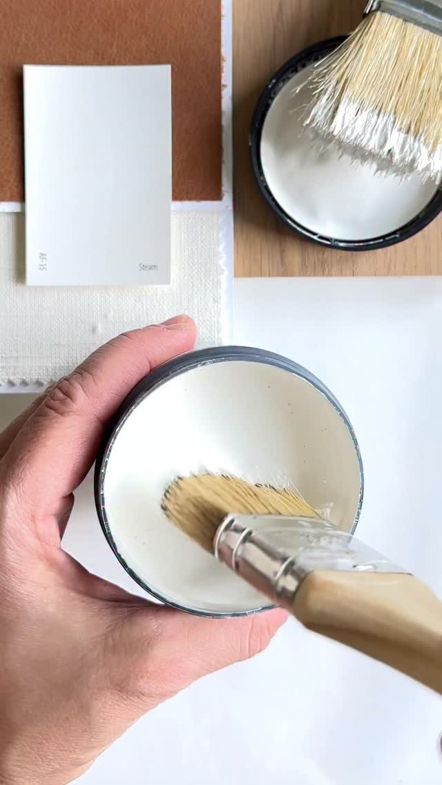 My go-to white paint color?
@benjaminmoore Steam AF-15.  Why is it a shade of white I recommend the most? 
Steam strikes the perfect balance between warm and cool.  It’s creamy with out being yellow, has a slight gray undertone that keeps it soft without looking muddy, and is versatile enough to pair with almost any other color or design style.
Use Steam on walls if you’re looking for a white that won’t feel stark and cold or on kitchen cabinets if you’re looking for a subtle hint of color.
For more Benjamin Moore paint colors and tips don’t forget to follow along, save this post for later and share with someone you think will love it!  New reels are posted weekly.
#interiordesign #benjaminmoore #paintcolors #homedecor #designinspiration #interiorpaint