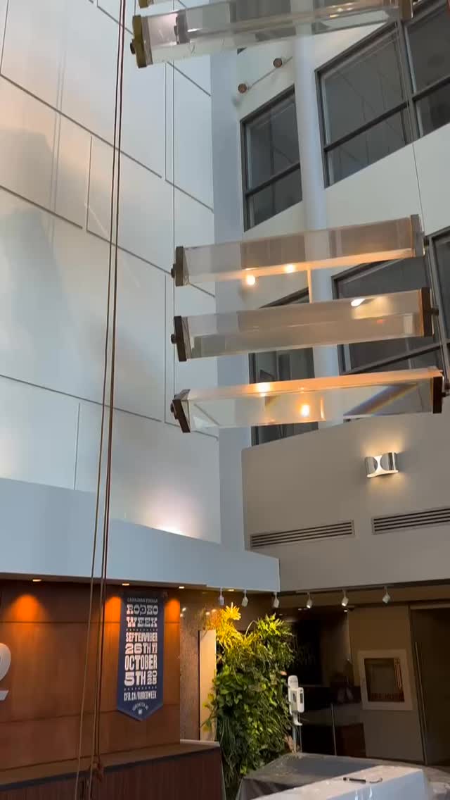 Another removal project successfully completed ✔️
18 prism art pieces, each weighing 325 lbs - for a total of nearly 6000 lbs of precision lifting and rigging.
#ropeaccess #ropeaccesstechnician #workatheight #ropeadopewindows #safetyfirst #yeg