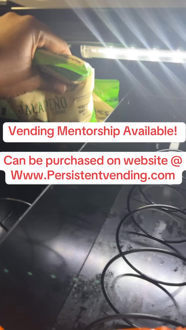 Vending Mentorship is now available with vending course! 🙌🏽✅