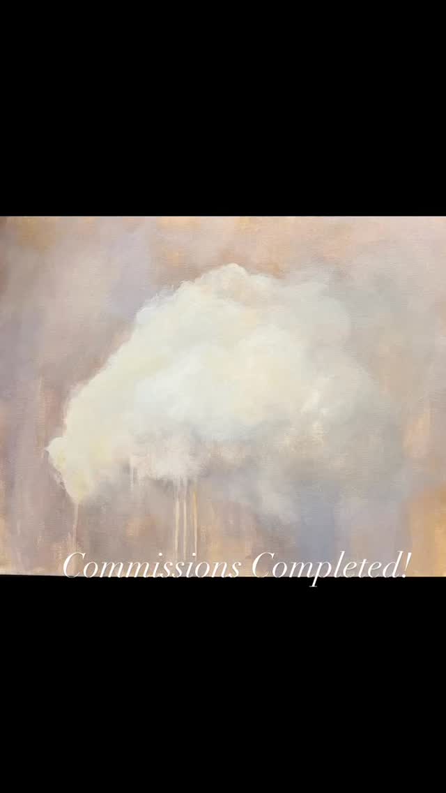 The cloud is for a friend request to help stage her place for sale. The others are commissions by donation to a donor sponsored fund, the Chiron Fund, set up in memory of my sister. #Pet portraits #bcartist