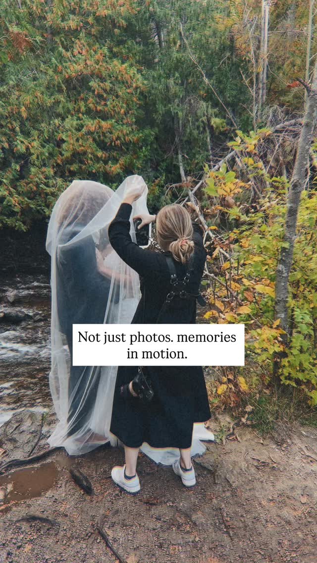 A cabin up north. A waterfall where they grew up together. And me… lucky enough to be standing behind the camera, watching it all unfold. These are the kinds of love stories I’ll never get tired of capturing. #michiganweddingphotographer #upnorthmichigan #cinematicphotographer #storytellingphotography
