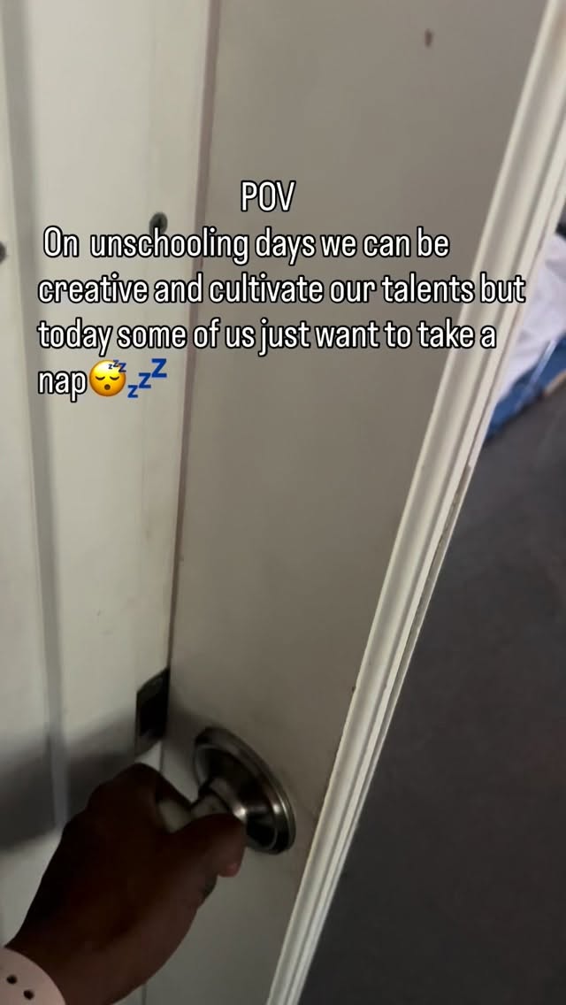 Welp the research is correct.
Research shows children need about 12-13 hours of sleep per day. Most children don't get that amount so that's why naps are so necessary. Homeschools/microschools have the freedom to put whatever is necessary and beneficial in our school's curriculum, for our student's educational journey including daily nap time.
Naps also give the mind and body a reset and help with the development of every child.
If your child gets in the car cranky after school 9 times out of 10 they need a nap.🤷🏽♀️☺️