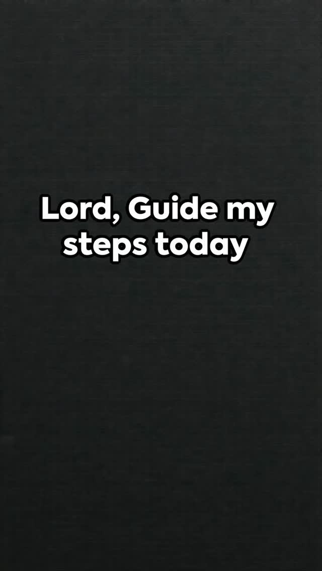 Starting the day with God makes all the difference
Pray this over your life this week:
👉 Lord, guide my steps. Strengthen my heart. Lead me in Your will.
Who’s praying this with me today? 🙏”
.
.
.
.
#FaithOverFear #DailyPrayer #ChristianReels #BibleVerses #Encouragement #KingdomLiving