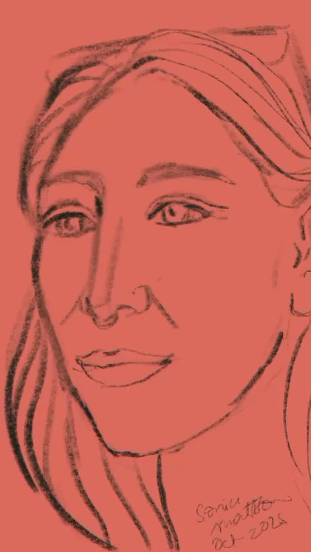 Quick portrait sketch (10 min) at the markets. Thanks to Fran @nailrebellion for sitting for a portrait. It was so enjoyable to chat and sketch. I want to share my art #portraits #artforartssake #artforthepeople #portraits #portraitanimation