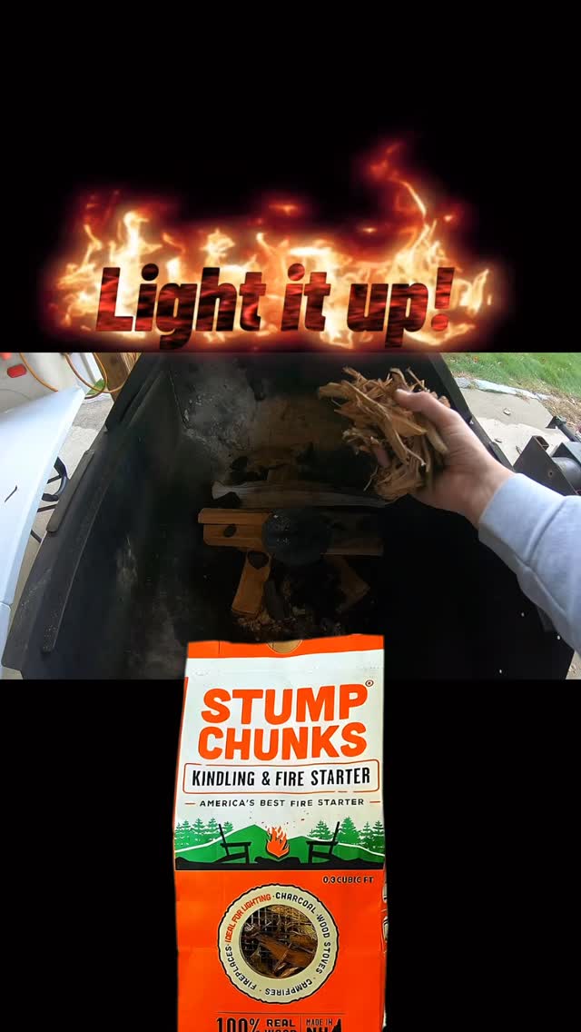 Light it up and you’re 1 minute to your fire 🔥
Works great for wood and charcoal grilling 👍🏻
#charcoalgrilling #woodgrilling #bbq