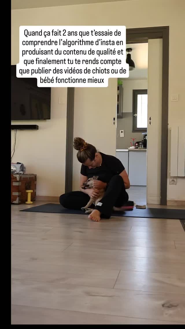 Like, share, comment, abonne toi pour m’aider à gruger l’algo d’insta grâce à ma nouvelle strategie de communication 🙃
#entrepreneur #wellnenss #yogaindustry #babyyoga #yogadog #yogafrance #yogateacher🧘♀️🙏 #communication #sarcasm #strategy #badyogi