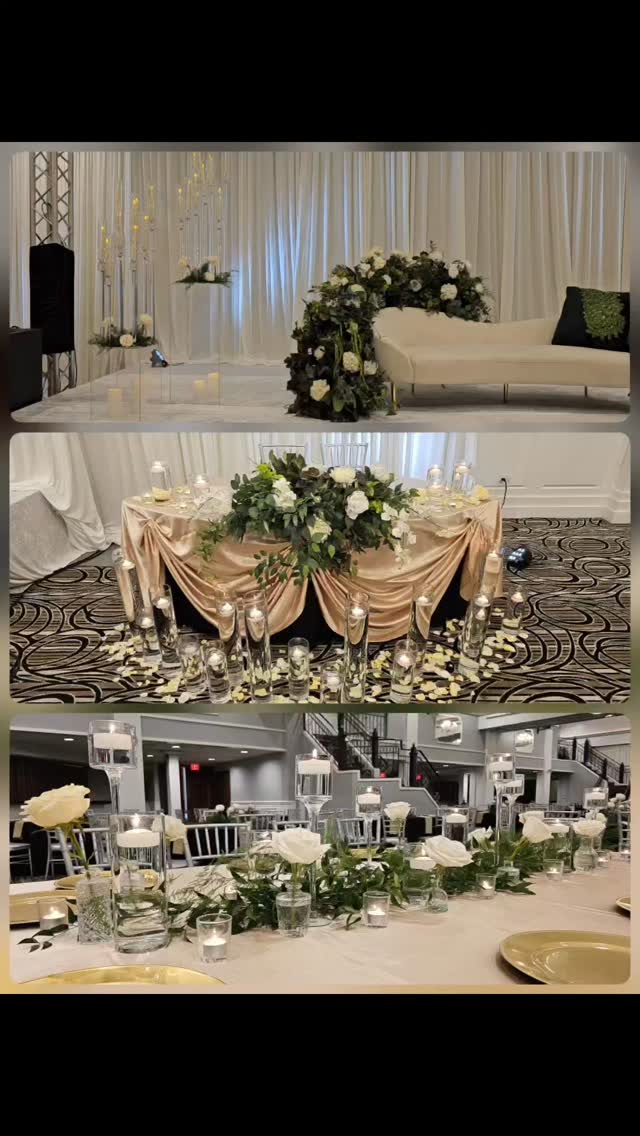 “Greenery and candlelight weave a story of natural romance.”