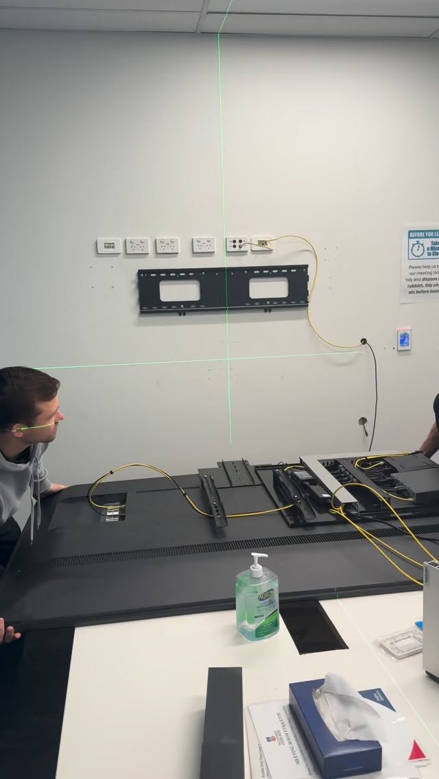 Built with #deployment & #serviceability in the forefront of our minds. This system allows us to quickly fit upto 2 RU of equipment to a display.
The shelves fold down for #servicing or can be removed when the need for #technology #upgrades.