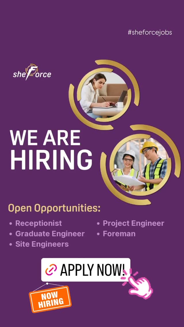 If you’re looking for work in Civil Construction, we want to hear from you! 🫵🏼
We're looking for Civil Grads, a Foreman, Site and Project Engineers and a Receptionist. 🏗️👷🏻♀️
We value you and would like to support you on your career journey with your next opportunity.
If interested, please APPLY on our jobs board https://lnkd.in/g-2XyMcv today! 👩🏻💻✅️
We celebrate and embrace diversity across our business and are committed to providing equal employment opportunities for all. 💜
#ProjectEngineerJobs #SiteEngineerJobs #CivilGraduateEngineerJobs #ReceptionistJobs #ForemanJobs #WomenInConstruction #Diversity #CivilConstruction #EngineeringJobs #Equality
#SheforceBuildingCareers #SocialEnterprise