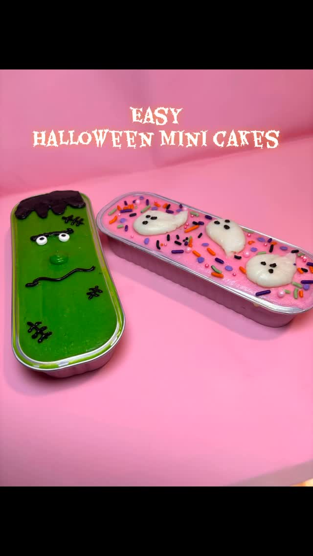 “Frankie & the Boo Crew are here to party 🎉👻💚”
#SpookyCute #HalloweenDesserts #BakersOfTikTok #HalloweenTreats #MiniLoafCakes #HomeBakery #SweetToothSeason #SpookyBakes #sugarrushkakes