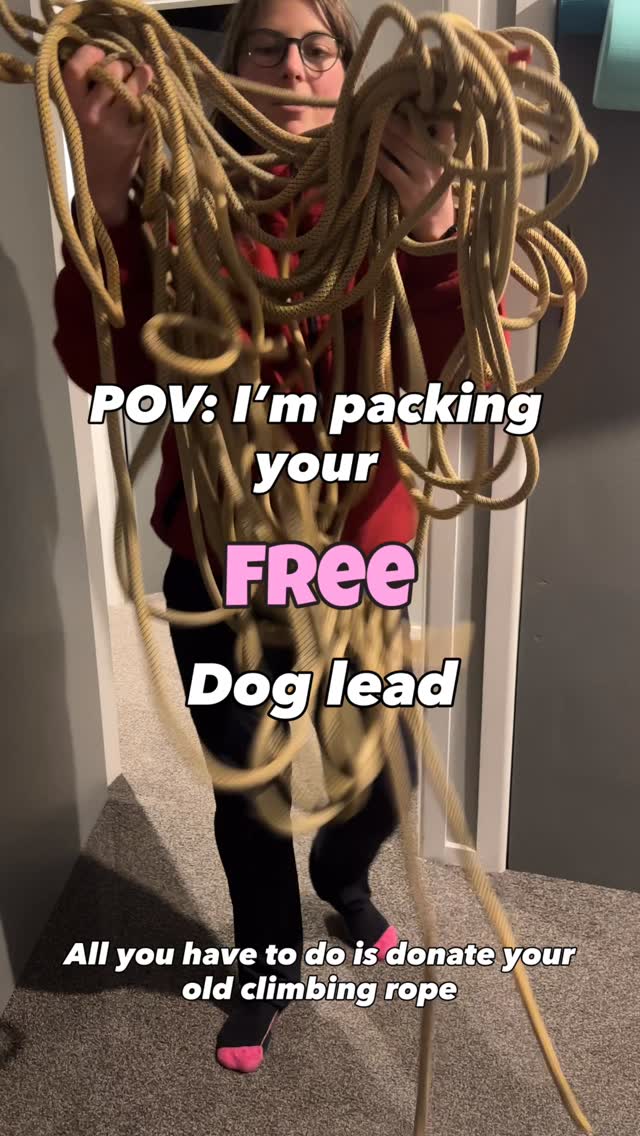 Send us a climbing rope and we send you a free dog lead valued at $48
Your donations are what keeps us running. We need your rope so we can make outlets leads. It’s a donation with a difference.
You donate your rope to us 💜
We donate profits from our leads to the community. 🏠
It’s win, win 🏅 for everybody
#ecofriendly #nzsmallbusiness #dogsnz #ratuski #ecobusiness