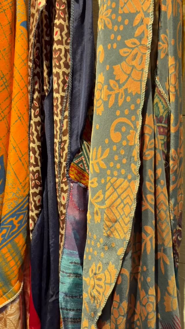 Beautiful pieced scarves made from old saris from India. These are really beautiful and in person even more brilliant and rich. So reasonably priced it’s amazing! #silksaris #silkyscarves #christmasscarf #shoplocally #mainstreetmiddlebury #womanownedbusiness #experiencemiddlebury #middlebury