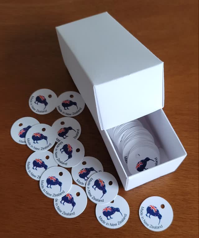 Made in New Zealand Swing Tags 25mm from www.digidicut.co.nz