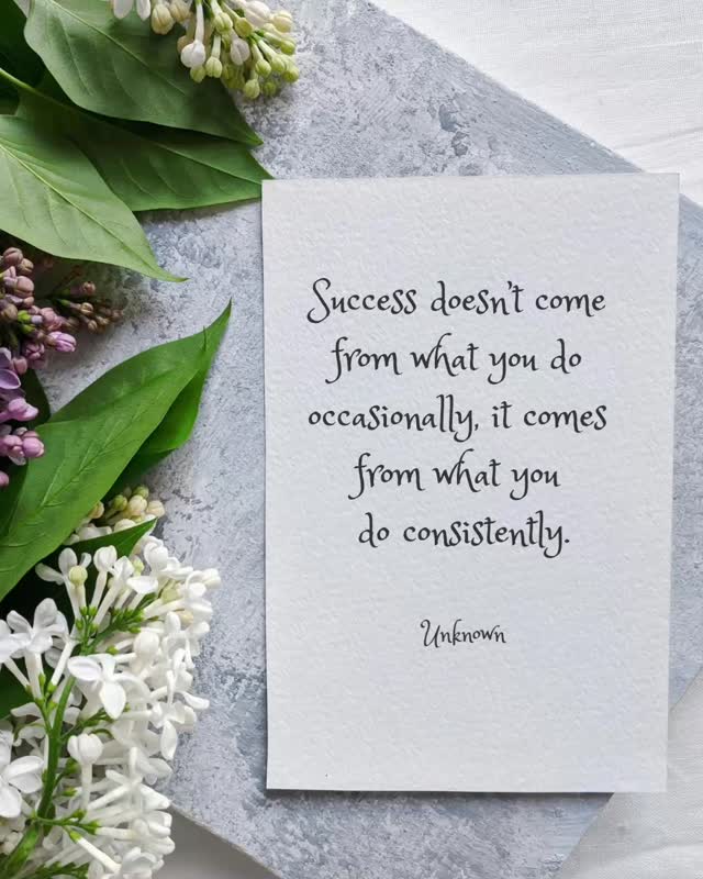 Success isn’t about the one big thing you do… it’s about the small choices you make every single day. ✨✨ Consistency compound's. Keep going, keep growing.
#successmindset #motivationalmonday #motivation #levelup