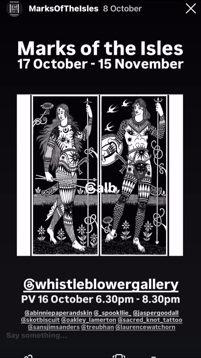 So far. Here at Marks of the Isles at Whistleblower Gallery.