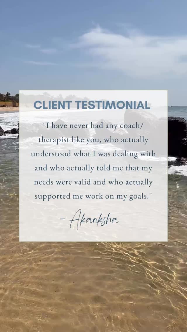 I get told I don’t share what my clients say enough about my coaching, so here’s a small excerpt from one of my client’s testimonials ❤️
“I have never had any coach/ therapist like you, who actually understood what I was dealing with and who actually told me that my needs were valid and who actually supported me work on my goals.” - Akanksha
Thank you so much Akanksha for this heartfelt feedback. It really is an honour to support you on your journey.
And THIS is why I do what I do! 😊
Are you looking for this kind of support in your life? Drop the word READY in the comments and I’ll DM you the deets 💌
.
.
.
#ClientLove #CoachingTestimonial #HolisticLifeCoach #ThisIsMyWhy #AlignedLiving