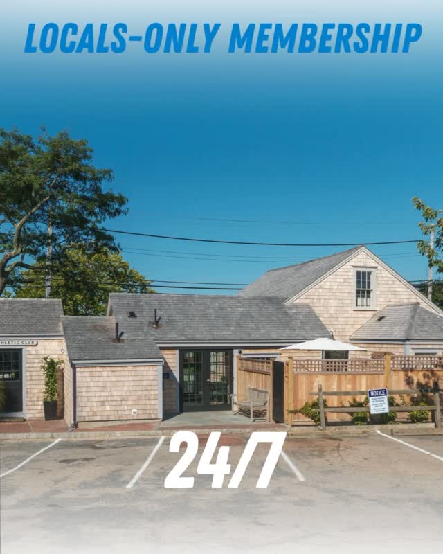 #Nantucket locals get more 💪 — Club access for $250/month — cancel anytime. Join your neighborhood fitness home open 24/7.